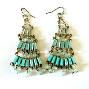 Vintage Bead Chandelier Earrings
